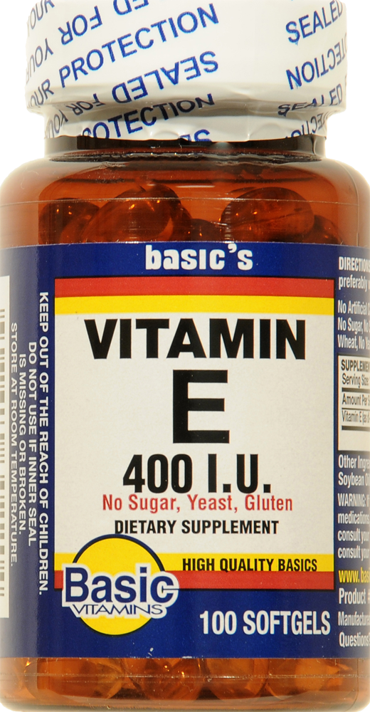Basic Vitamins Vitamin E Softgels 400IU