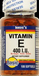 Basic Vitamins Vitamin E Softgels 400IU