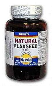 Basic Vitamins Flaxseed Oil 1000 Mg - 100 Softgels