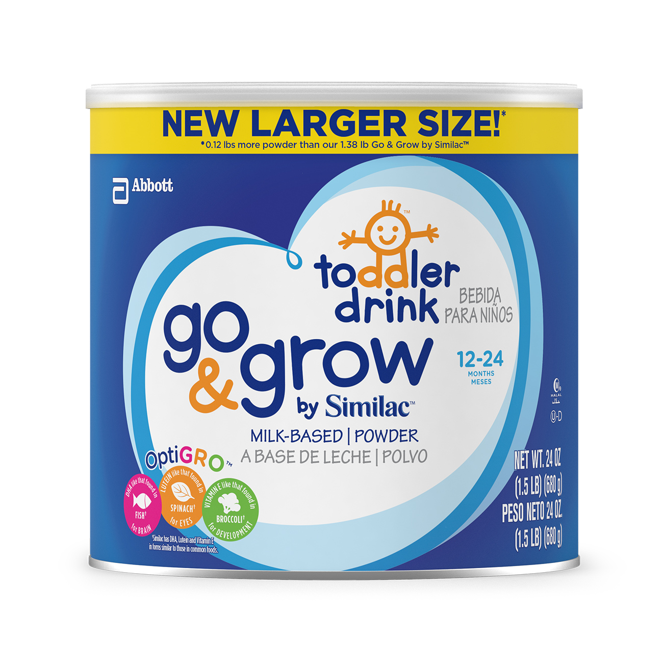 Similac Go & Grow By Toddler Drink Powder 24 Oz Can