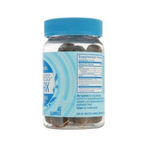 Stressballs De-Stress + Relax, With Ashwagandha For Stress Relief, Ginseng & Lemon Balm Herbal Blend, Non-Drowsy Supplement, 46 Gummies