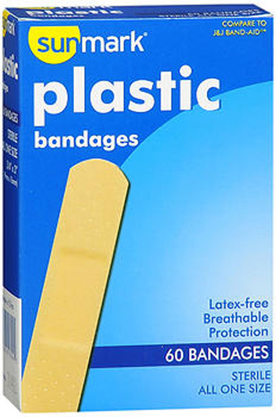 Sunmark Plastic Bandages All One Size