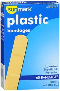 Sunmark Plastic Bandages All One Size