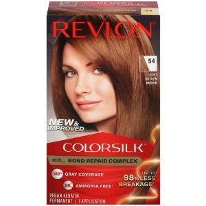 Revlon 54 Light Golden Brown Vegan Keratin Permanent Hair Color