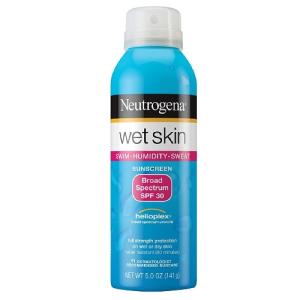 Neutrogena Wet Skin Sunscreen Spray Broad Spectrum SPF 30, 5 Oz