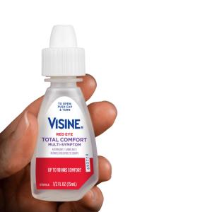 Visine Red Eye, Total Comfort Multi-Symptom Eye Drops, 1/2 Fl Oz (15 Ml)