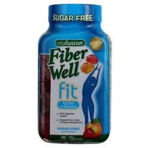 Vitafusion Fiber Well Fit Gummies Supplement Peach, Strawberry & Berry