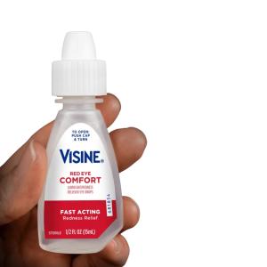 Visine Red Eye Comfort Fast Acting Redness Relief Drops, 0.5 Fluid Ounce -- 36 Per Case