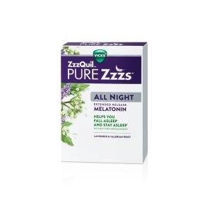 Vicks Melatonin, Extended Release, All Night, Tablets