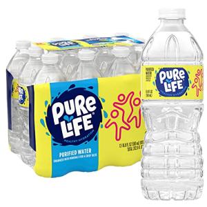 Pure Life, Purified Water, 16.9 Fl Oz, Plastic Bottled Water, 12 Pack