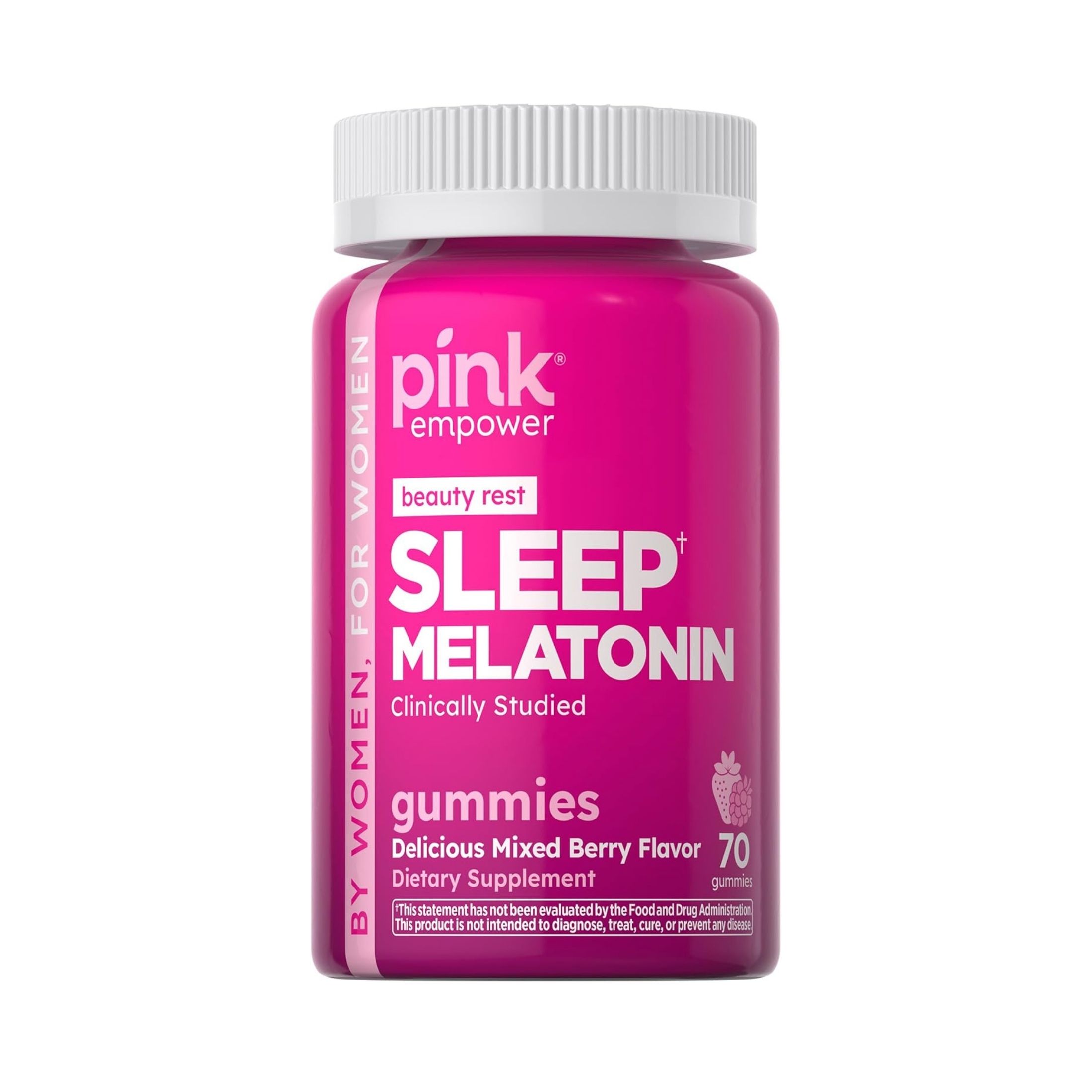 Pink Sleep Melatonin, Beauty Rest, Gummies, Delicious Mixed Berry Flavor