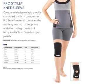 Bell-Horn Open Patella ProStyle Knee Sleeve Large
