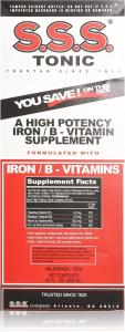SSS Tonic Liquid Iron & Vitamin B Supplement 20 Fl. Oz