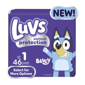 Luvs Platinum Protection Baby Diapers, Size 1, 46 Count