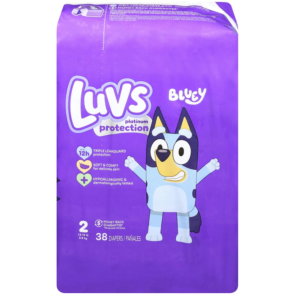 Luvs Platinum Protection Baby Diapers, Size 2, 38 Count