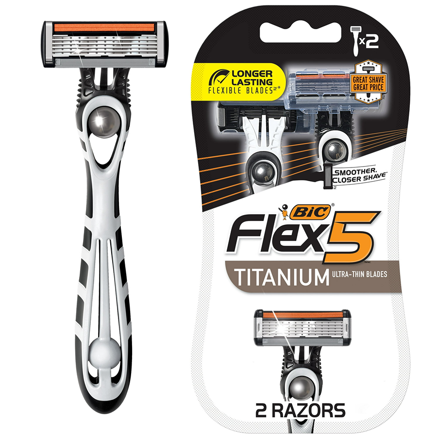 BiC Flex 5 Titanium Men's 5 Blade Disposable Razors