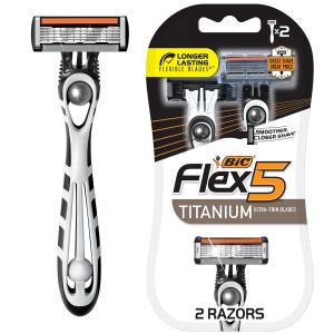 BiC Flex 5 Titanium Men's 5 Blade Disposable Razors