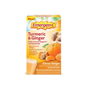 Emergen-C Turmeric Ginger Fizzy Drink Mix Citrus-Ginger
