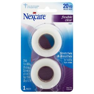 Nexcare 1 Inch Flexible Clear Tape Value Pack