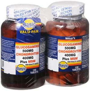 Basic S Glucosamine 500mg Chondroitin 400mg MSM(2x120) - 240 Caps