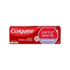 Colgate Optic White Advanced Teeth Whitening Toothpaste, Sparkling White, 3.2 Oz