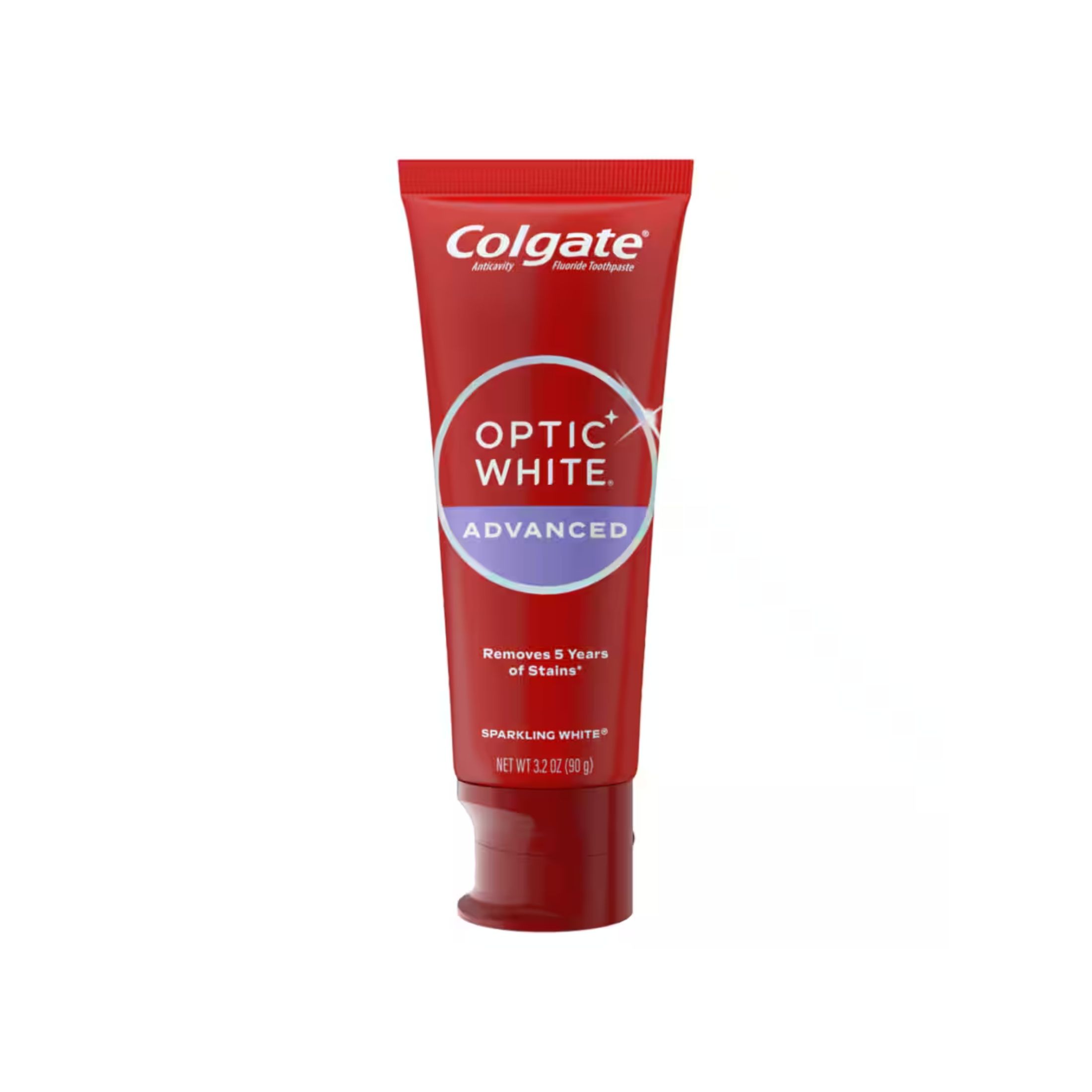 Colgate Optic White Advanced Teeth Whitening Toothpaste, Sparkling White, 3.2 Oz