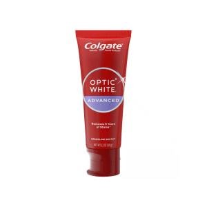 Colgate Optic White Advanced Teeth Whitening Toothpaste, Sparkling White, 3.2 Oz