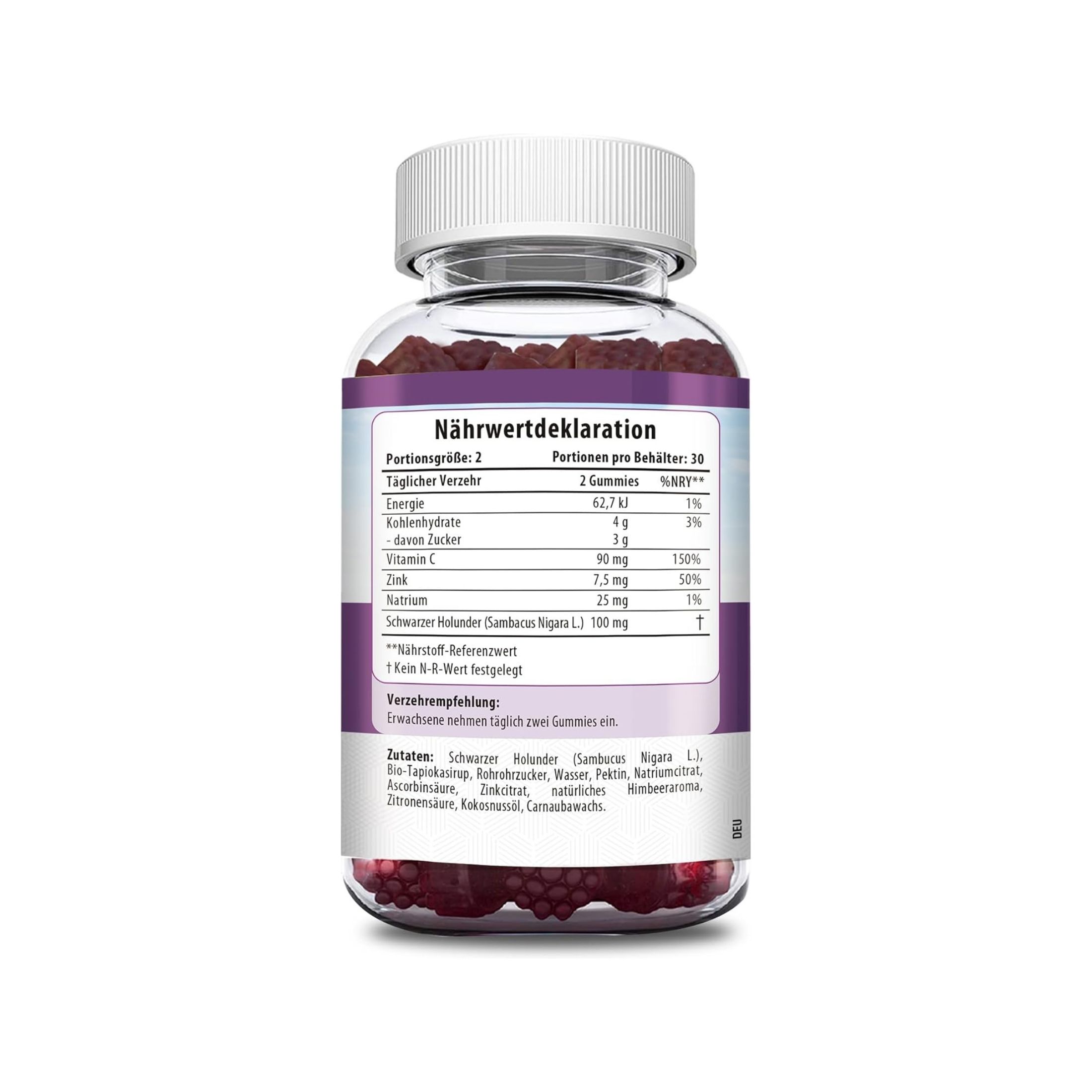 Herbion Naturals Elderberry Gummies With Vitamin C & Zinc - 60ct