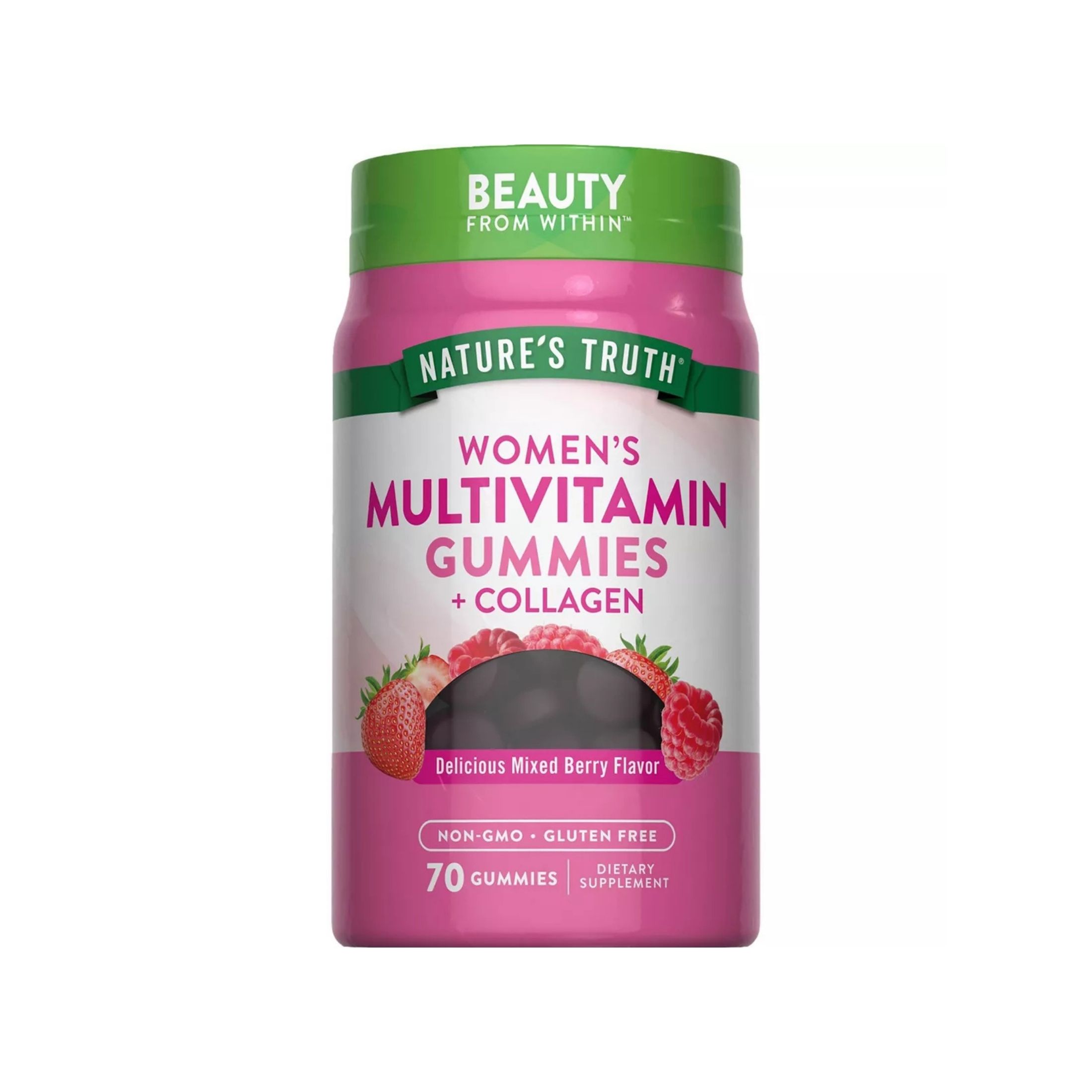 Nature's Truth Women's Multivitamin + Collagen Gummies - Natural Mixed Berry Flavor 70ct