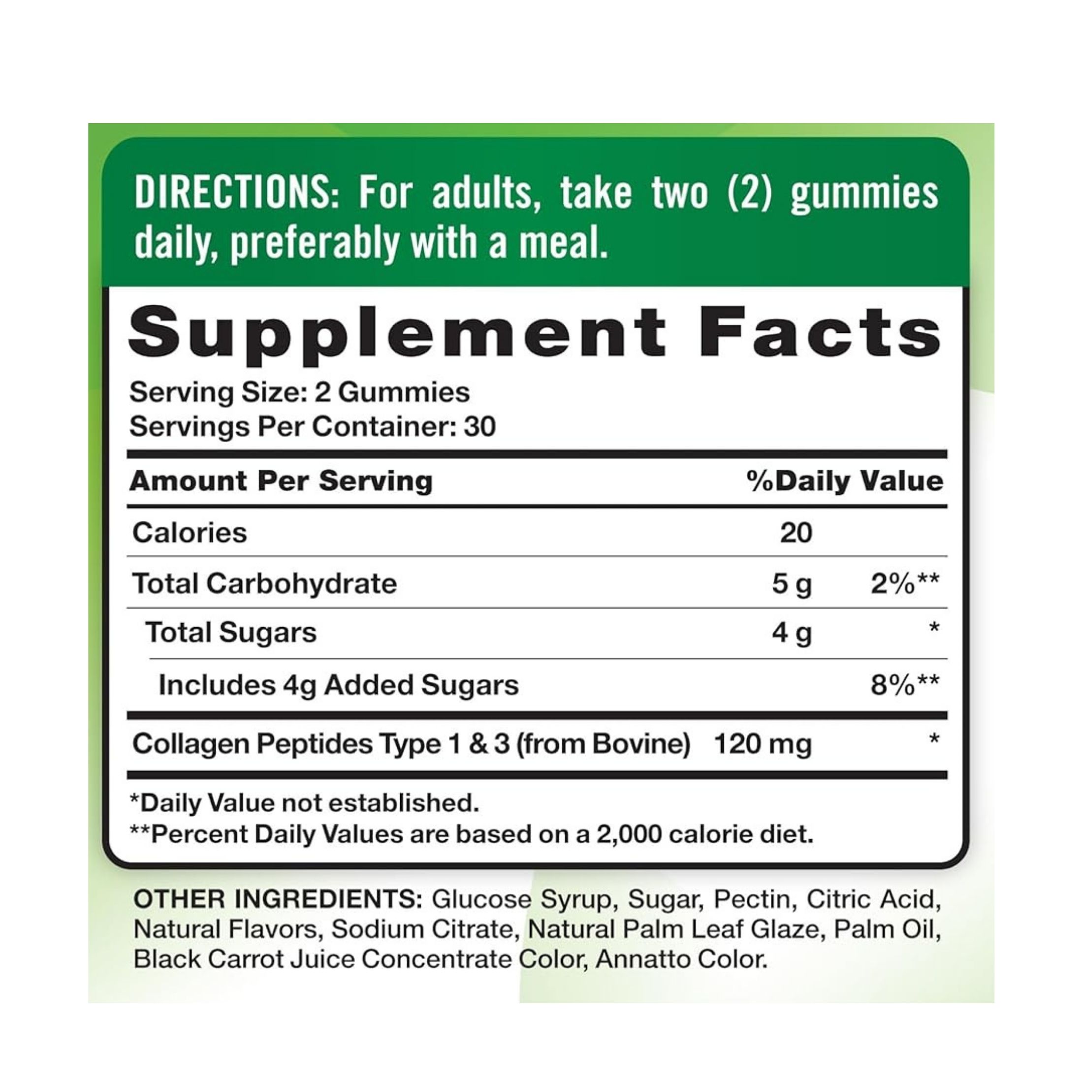 Nature's Truth Beauty Collagen Type 1 + 3 Gummies - Natural Strawberry Flavor 60ct