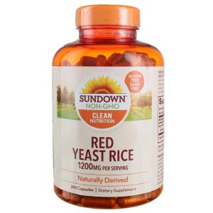 Sundown Naturals Red Yeast Rice, 1200 Mg, Capsules