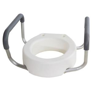 Essential Medical Supply Toilet Seat Riser With Arms For Standard Size Bowl
