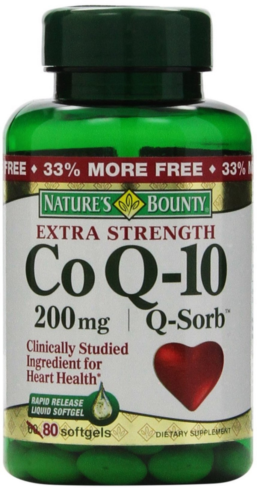 Nature's Bounty Co Q 10, 200 Mg, Rapid Release Softgels