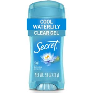 Secret Fresh Cool Waterlily Clear Gel Antiperspirant And Deodorant - 2.6oz