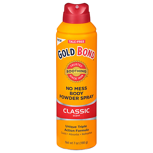 Gold Bond Body Powder Spray, No Mess, Classic Scent 7 Oz