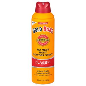 Gold Bond Body Powder Spray, No Mess, Classic Scent 7 Oz