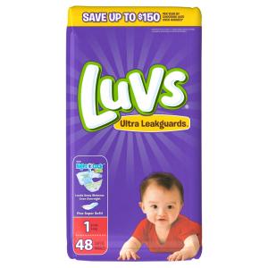 Luvs Diapers Jumbo Pack - Size 1
