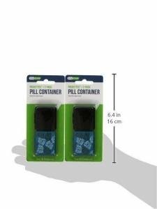 Ezy Dose Vitamin Pill Container Small Compact Travel Size Snap Top 2ct