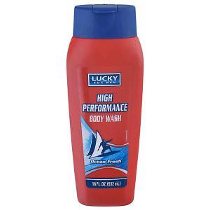 Lucky High Performance Ocean Scent Body Wash 18 Fl Oz