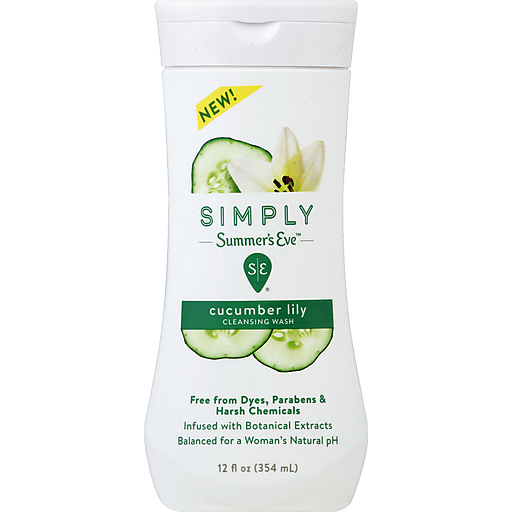 Summer's Eve Simply Cucumber Lily Wash - 12oz