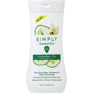 Summer's Eve Simply Cucumber Lily Wash - 12oz