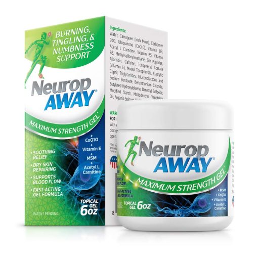 NeuropAWAY Maximum Strength Gel, For Nerve Discomfort, Burning, Tingling, And Numbness 6oz 6 Ounce