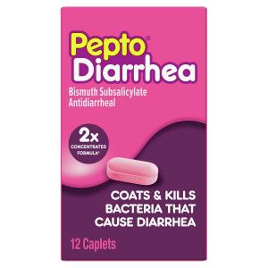 Pepto Bismol CAPLETS, Anti Diarrhea Medicine For Fast And Effec