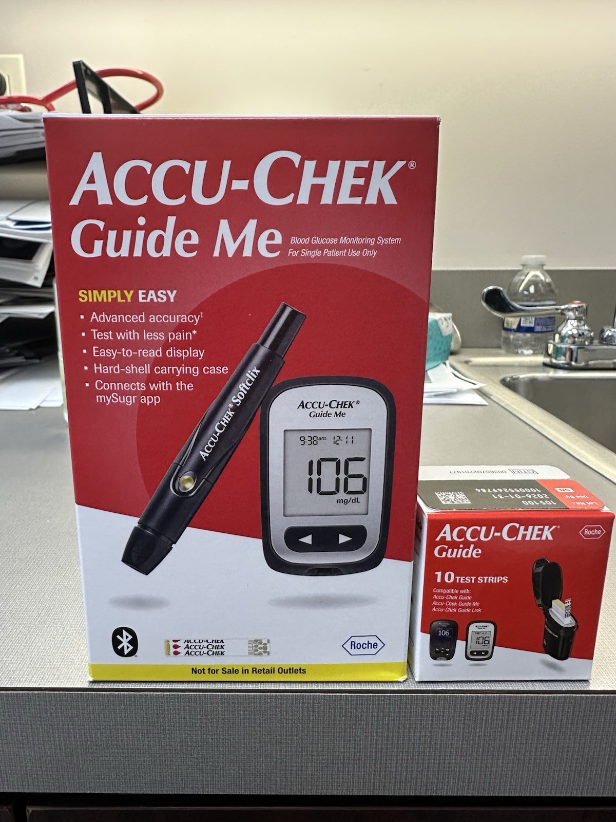 Accu-Chek Guide Me Blood Monitoring System Test Strips