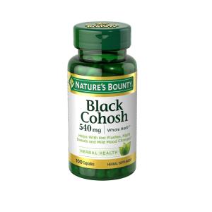 Nature's Bounty Black Cohosh 540 Mg Natural, 100 Capsules