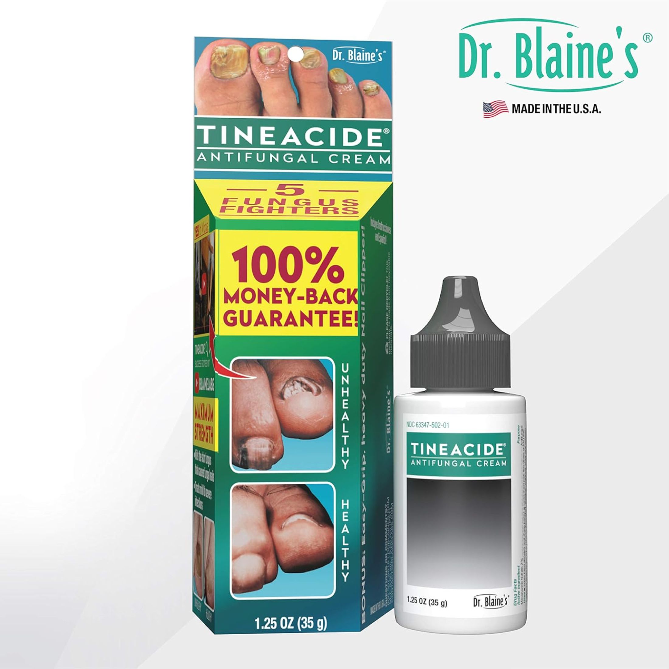 Tineacide Dr. Blaine's Antifungal Cream 1.25 Ounce