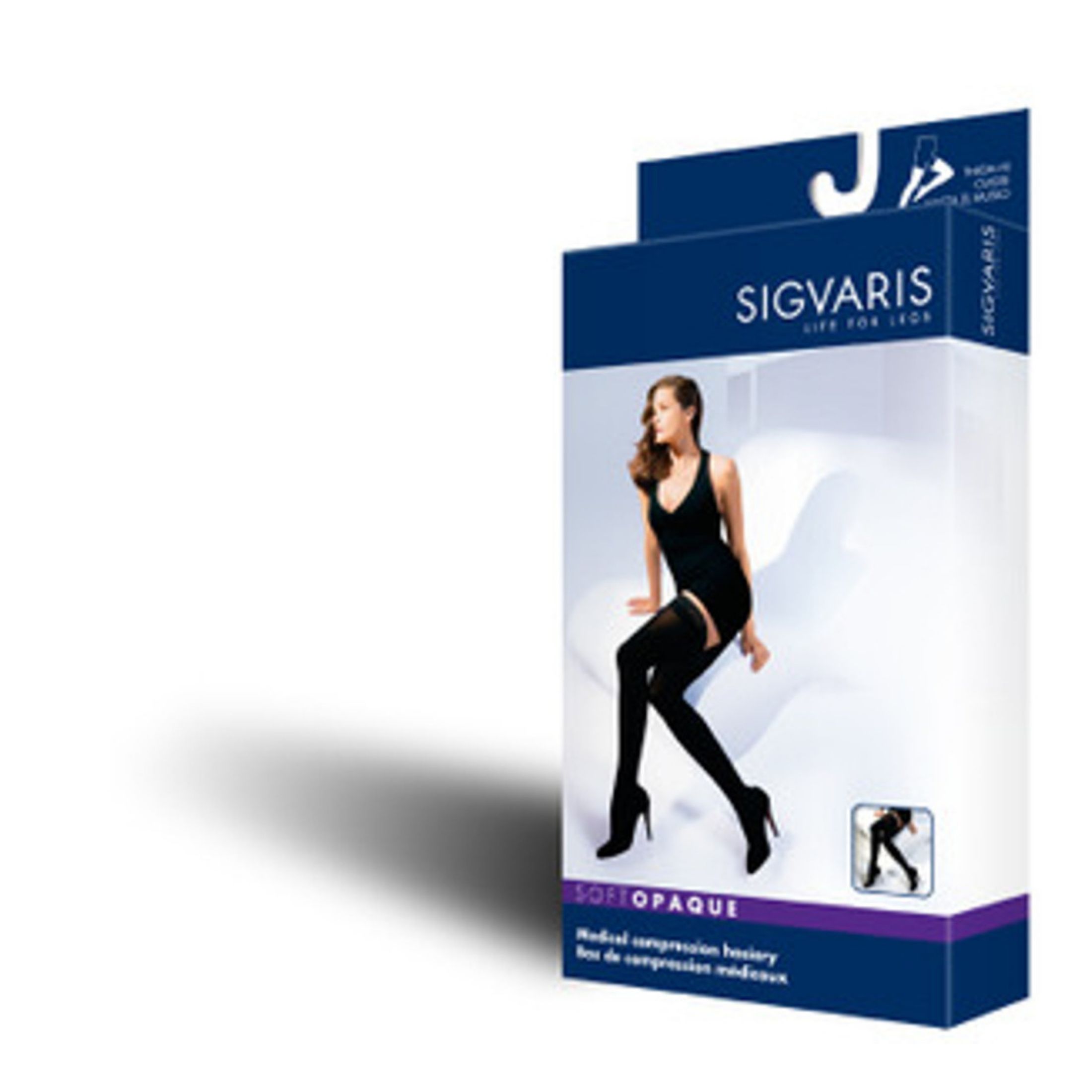 Sigvaris Soft Opaque Women's Thigh High 20-30 mmHg