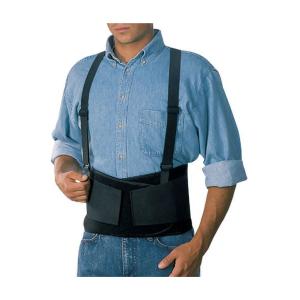 ACE Work Belt With Removable Suspenders, One Size Fits All, Up To 48" Waist Size, Black