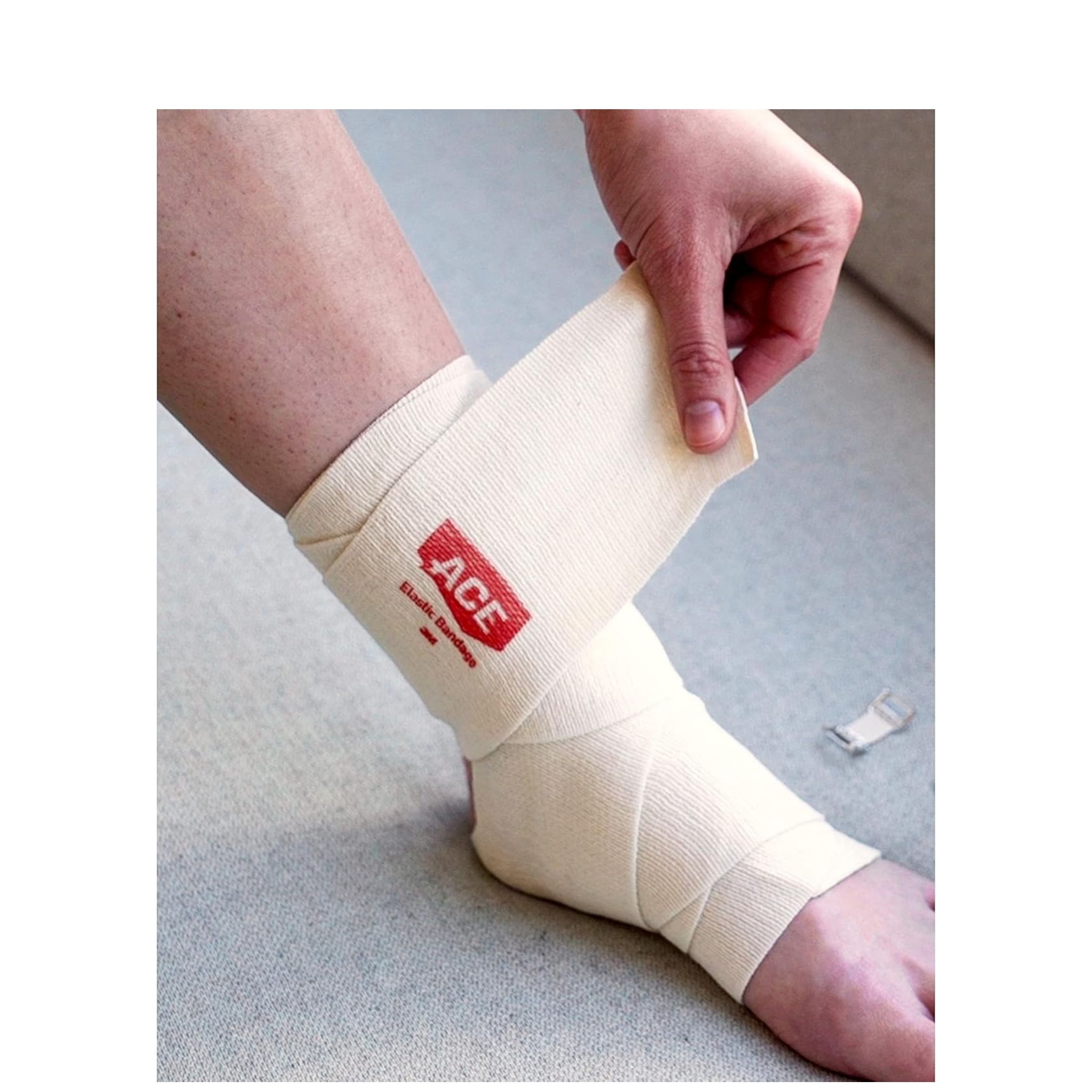 Ace 3M 73102001 Tan Brand Elastic Bandage With Clips, 2 In