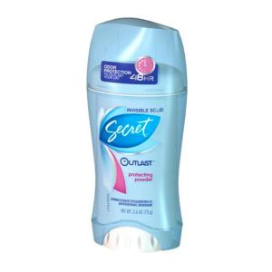 Secret Outlast Invisible Solid Antiperspirant Deodorant For Women, Protecting Powder, 2.6 Oz